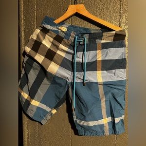 Burberry Brit Men’s Checkered Swim Trunks